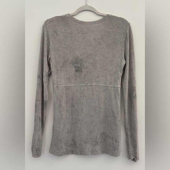 Elisa Cavaletti Size Small Blouse Long Sleeve Artsy Whimsigoth Festival Gray - Picture 8 of 9